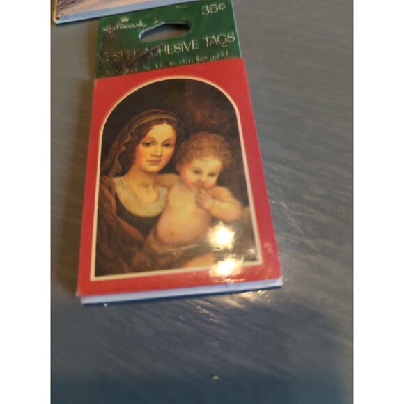 Christmas Gift Tag Package Mixed Lot Hallmark Unbranded Vintage Religious Santa - Picture 4 of 6